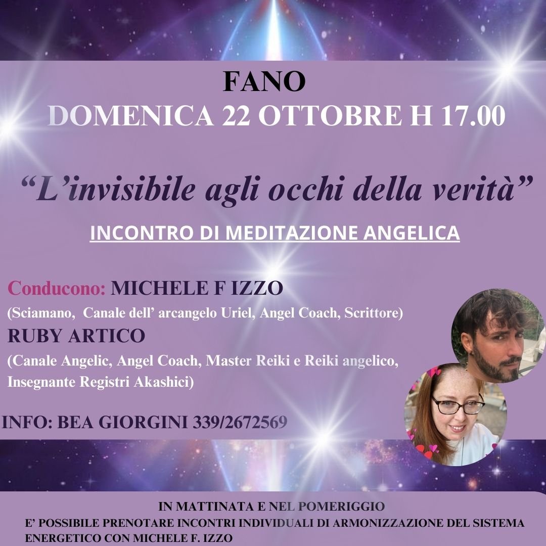 Meditazione a fano Michele Francesco Izzo