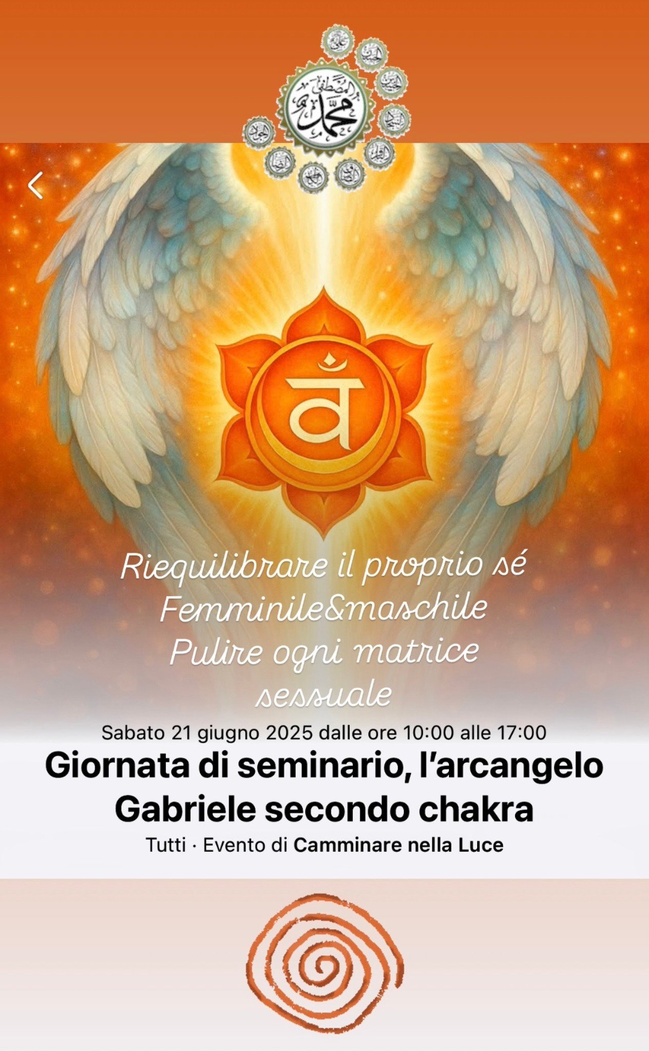 Michele Francesco Izzo giornata di seminario secondo chakra