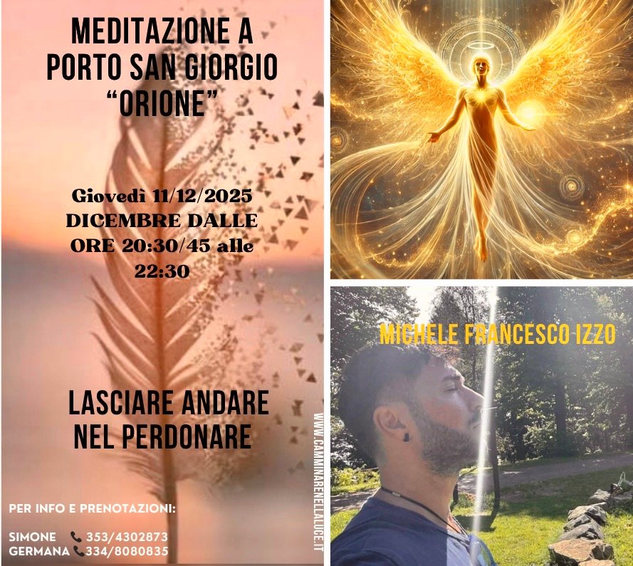 Michele Francesco Izzo meditazione a porto san Giorgio